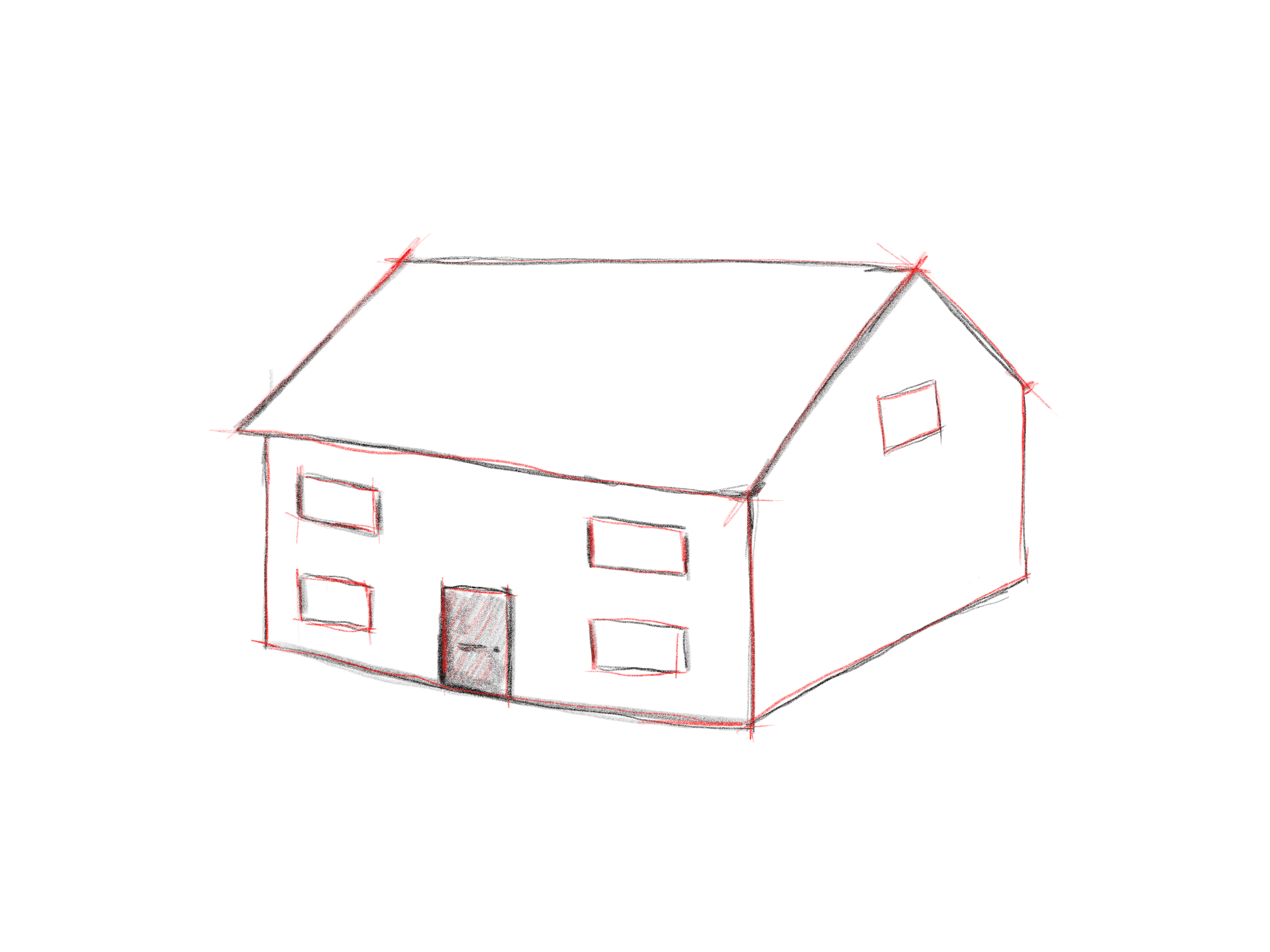 Gable roof sketch (new roof costs)