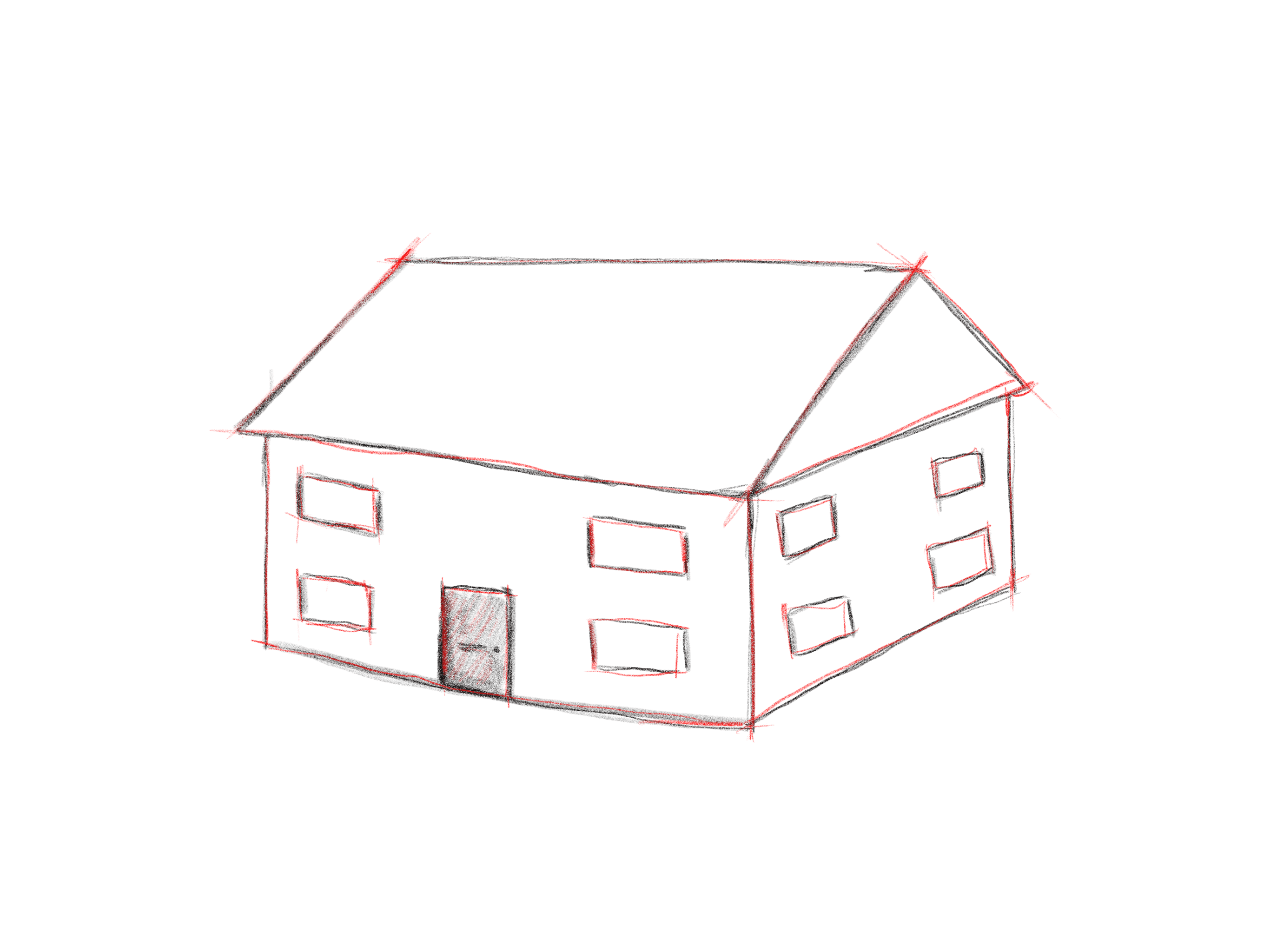 Hip roof sketch (new roof costs)